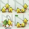 Charming Four-inch Avocado Stuffed Toy Keychain Ideal For Kids Backpack Accessories