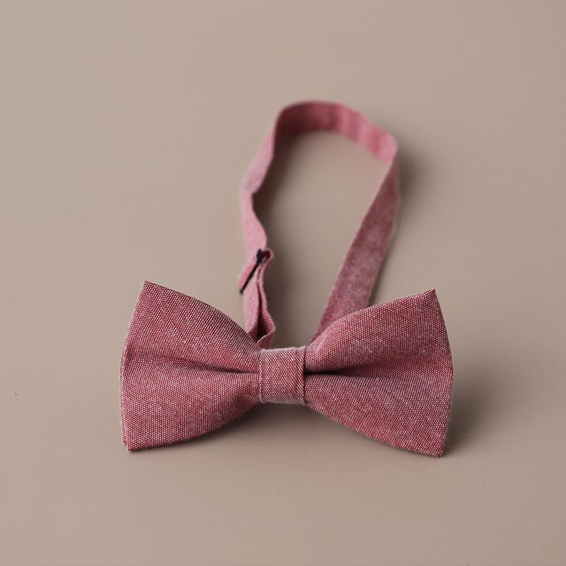 New Cotton Bow tie Kids Bow ties Boy Girls Bow knot Adult Solid Color Bow Ties Cravats Party Bowties For Children Gifts
