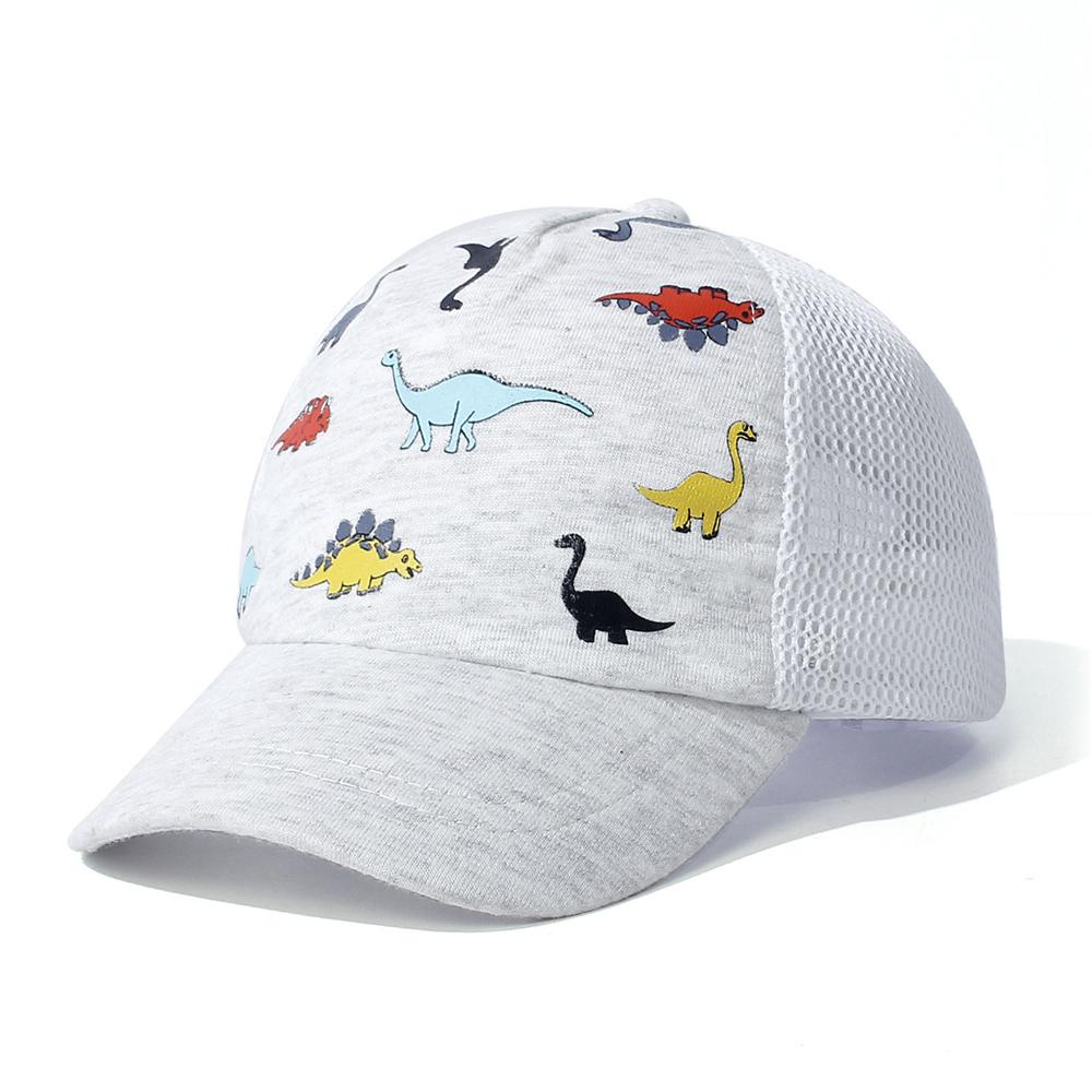 Adjustable Toddler Baseball Hat Dinosaur Printed Beach Sun Cap for Kids  for Boys Girls