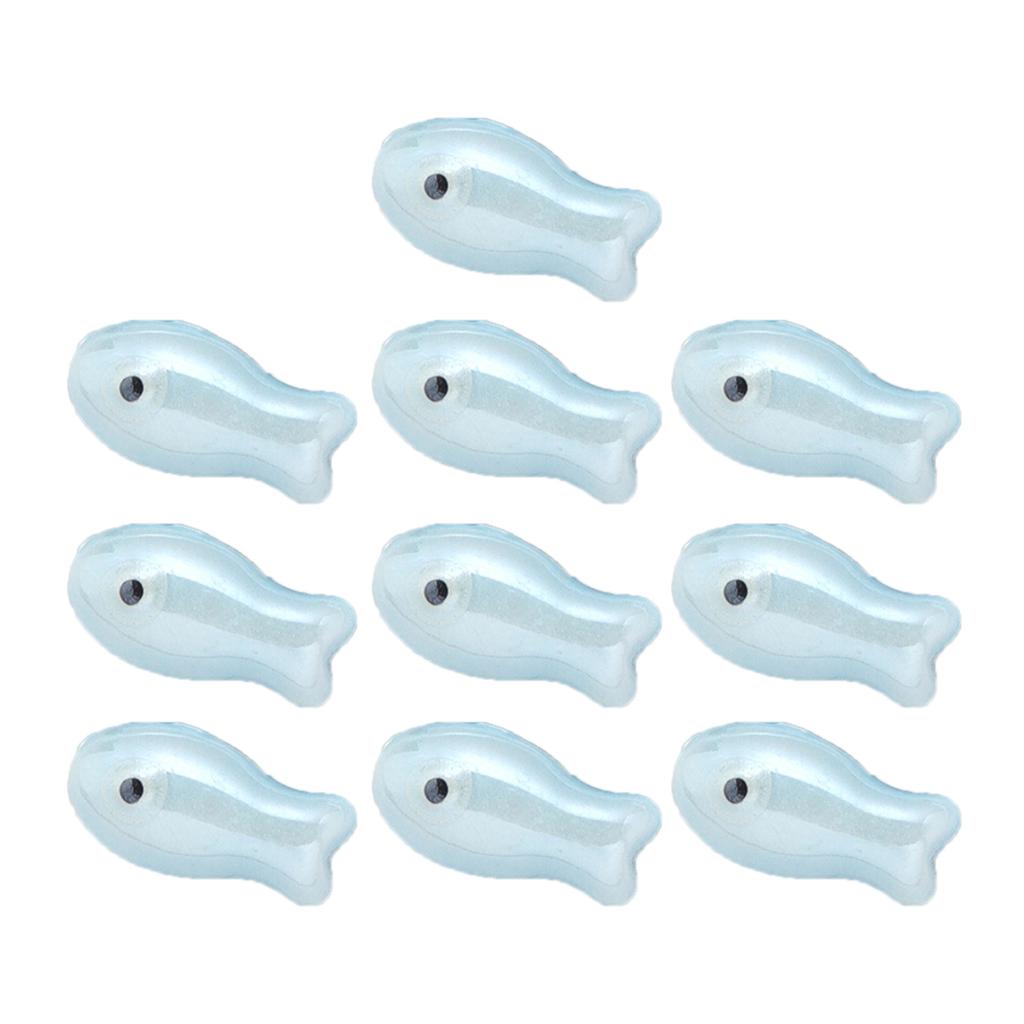 Pack Of 10 Colorful Retro Ceramic Fish Beads Handmade Spacer Charm For DIY Bracelets Jewelry Crafting Accessories