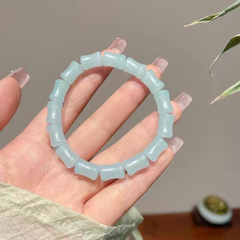 Ancient bamboo bracelet, summer national style, small and fresh couple elastic student plate play bracelet, send boyfriend and girlfriend