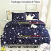 Starry Sky Duvet Cover Set Twin Full Size Queen King Size Zipper Closure Modern Style For Teen Boys Girls Bedroom Decor Summer