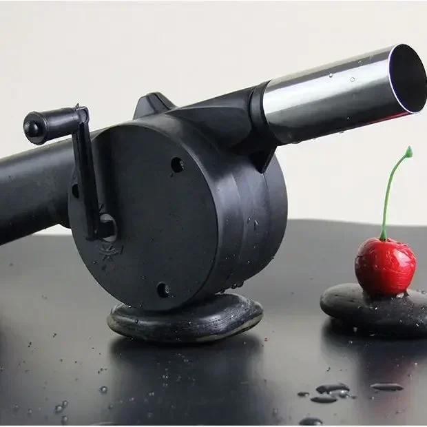 Outdoor Barbecue Portable Manual Blower Picnic Charcoal Combustion Fan Small Blower Combustion Tool BBQ Camping Accessories