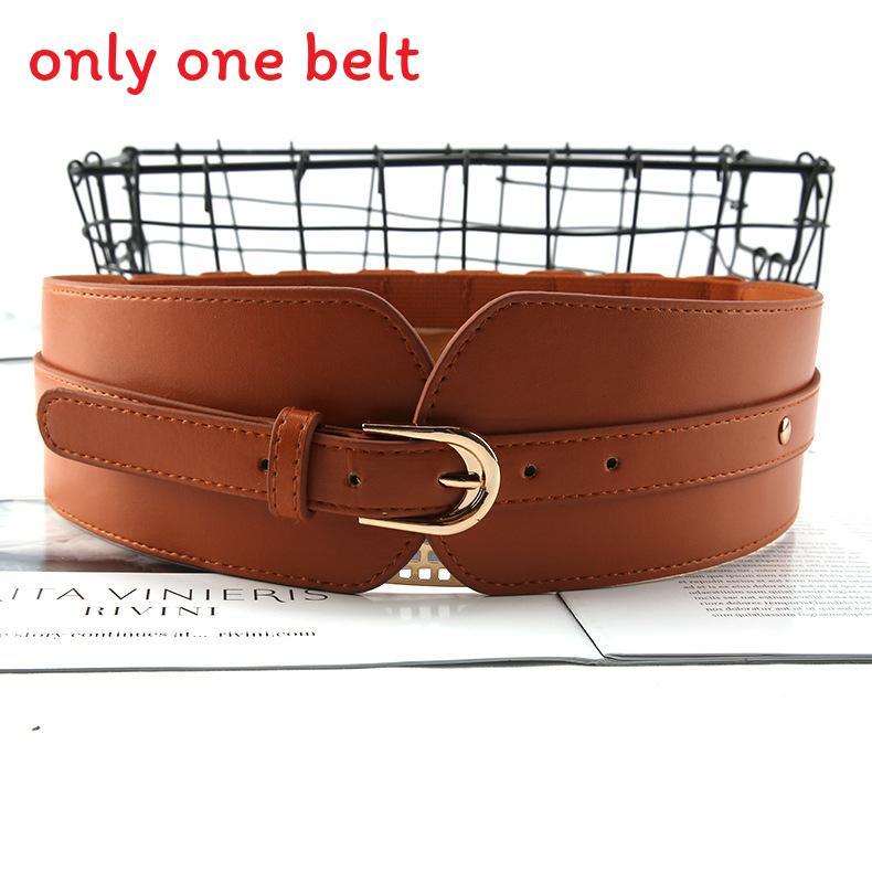 Breiter Taillengürtel im Vintage-Stil aus Kunstleder mit Metallschnalle für Freizeitkleidung