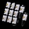 5 stuks Handgemaakte Acryl Bloem Nageldecoratie 3D Simulatie Gesneden Bloem Nagelkunst Onderdelen AB Diamant Levendig Vlinder Nagel Ornament