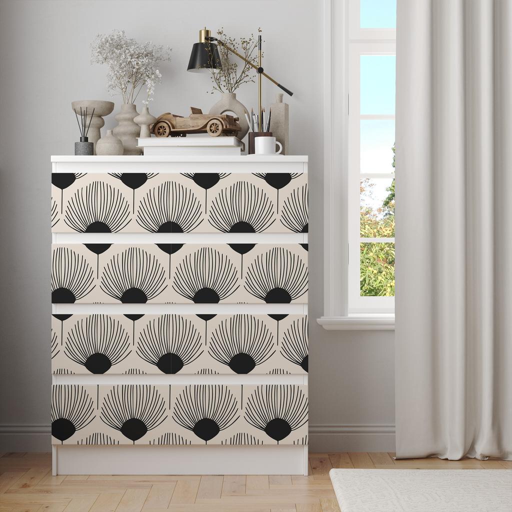 Peel And Stick Wallpaper Damasks Trellis Fan Self-Adhesive Prepasted Wallpaper Furniture Stickers Home Decortive