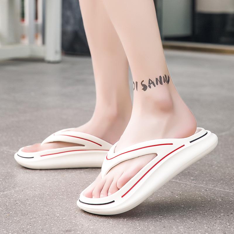 Fashion Comwarm Thick Bottom Men's Beach Slippers Summer Fashion Casual Flip Flops For Women Designer Slides Men Anti-Slip Home Sandals