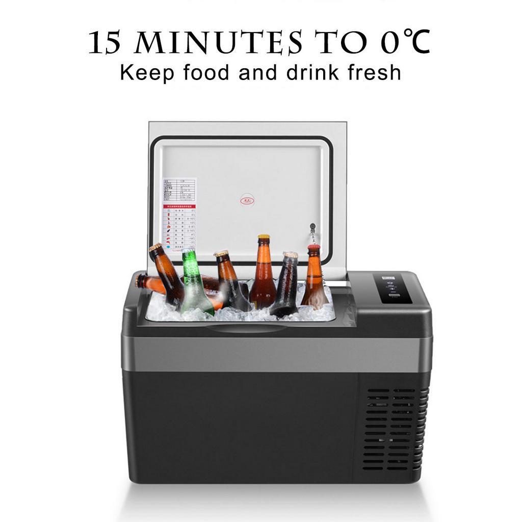 Mini Fridge Car Fridge Camping Freezer 60W 12V/24V 25L Car Refrigerator Compressor Cooler for Home Travel Fishing Fridge for SUV