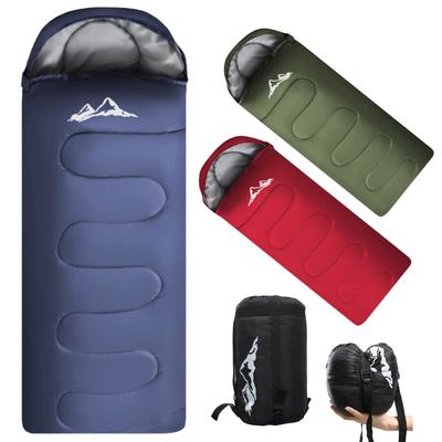 HOME COCCI Sleeping Bag Sleeping Bag 210T Waterproof Sleeping Bag with Storage Bag Thermal Insulation Lightweight Cold Resistant Compact Envelope