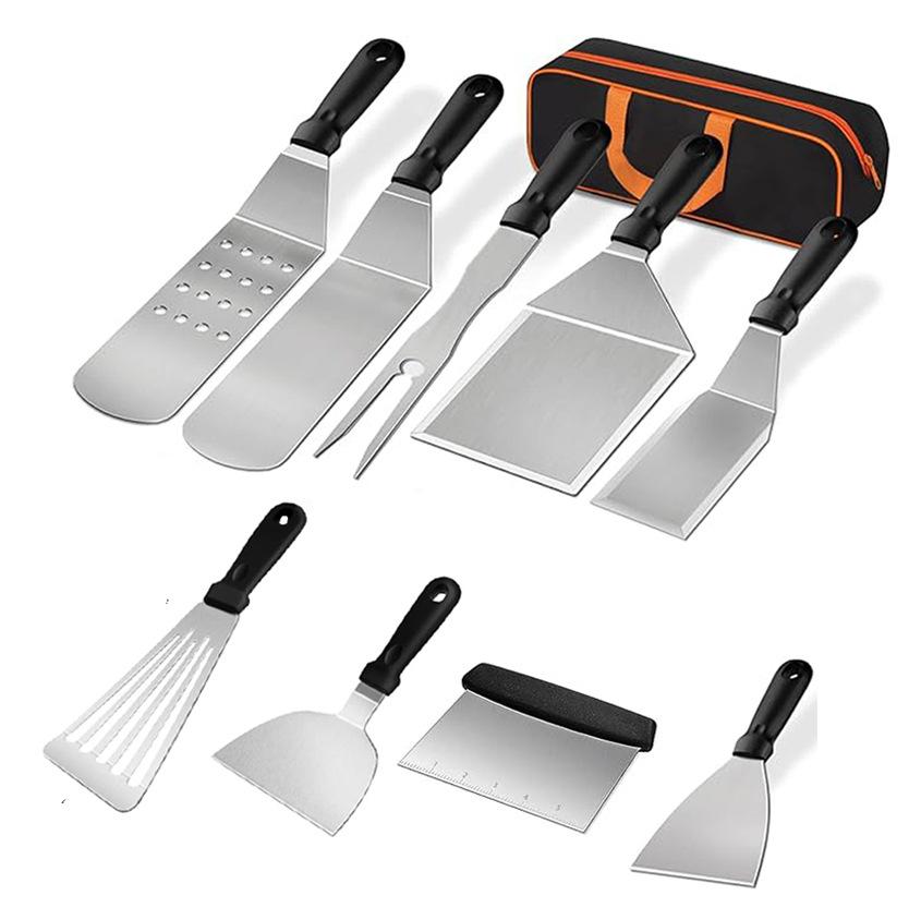 Barbecue Tool Set Outdoor BBQ Stainless Steel Teppanyaki Spatula Tools Barbecue Set