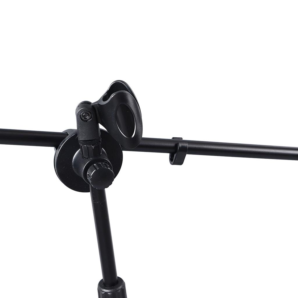 Microphone Tripod Stand Mic Tripod Holder with 2 Mic Clips for Live Stream Singing Stage