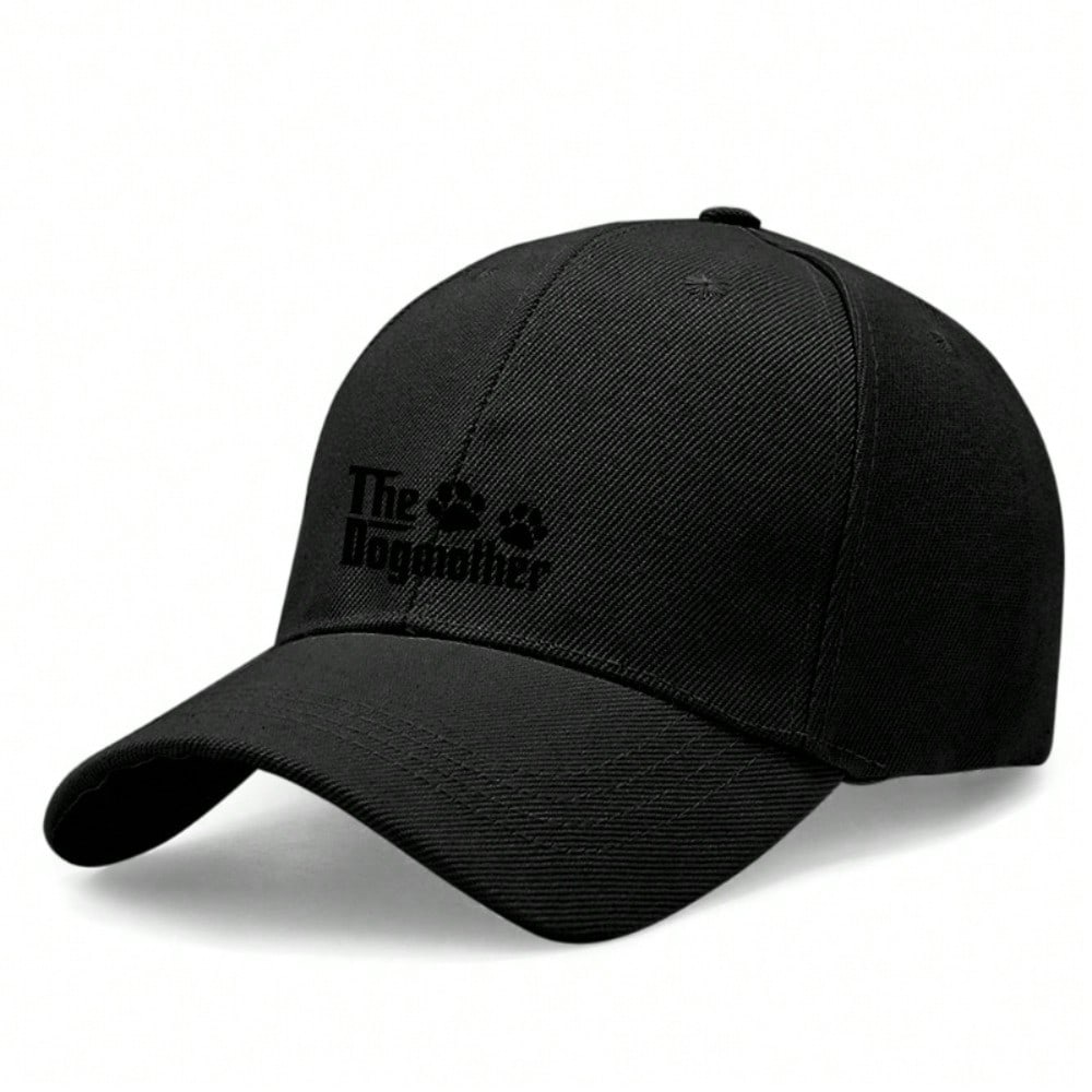 The Dogmother Print Adjustable Unisex Baseball Cap | Soft Fabric Breathable Curved Brim Casual Streetwear Outdoor Travel Accessories For Dog Lovers