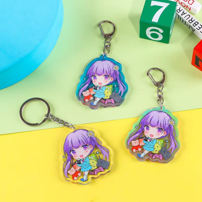Portachiavi Acrilico Personalizzato: Ciondolo Foto Anime Personalizzato & Supporto
