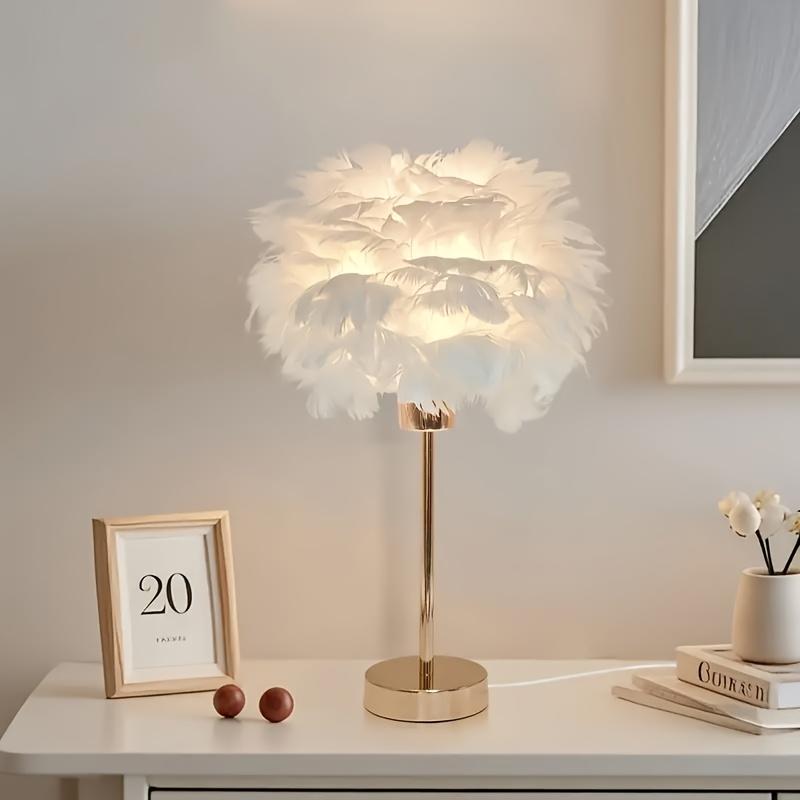 

1PC White Mushroom Desk Lamp Modern Princess Bedside Night Lamp, Suitable for Girls Bedroom Wedding Decoration Atmosphere Lamp білий