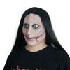 Halloween Horror Long-haired, Split-mouth Demon Mask, Large-mouth Zombie Latex Headgear, Popular Costume Mask