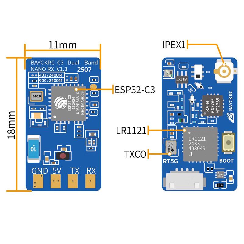 BAYCKRC C3 Dual-Band Receiver