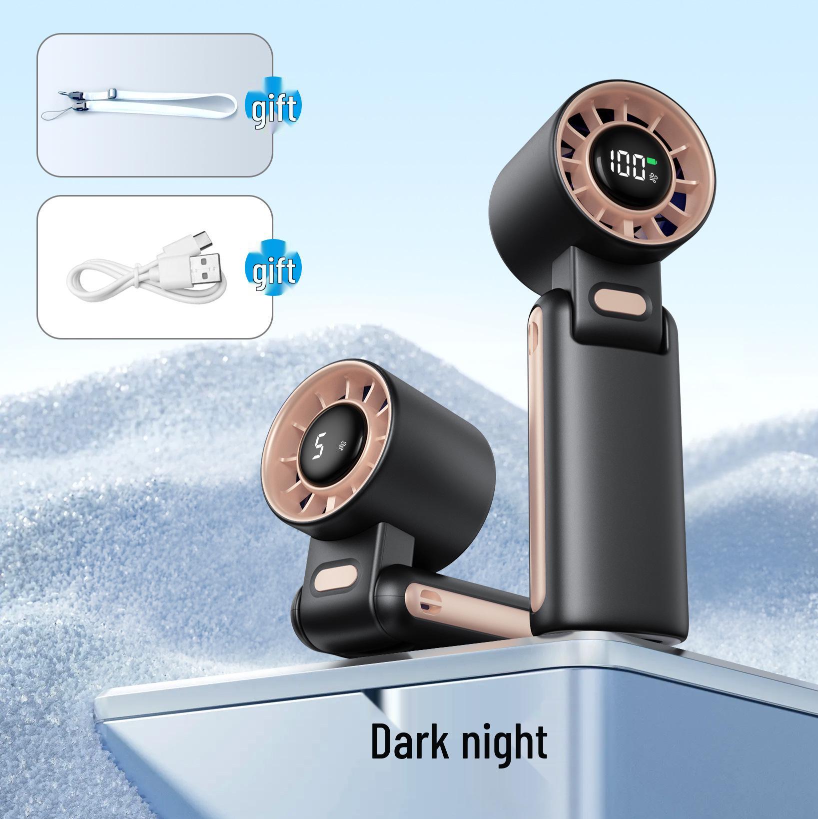 

Portable Folding Neck Fan: Mini USB, Turbine Design, Long Battery Life 5000mAh