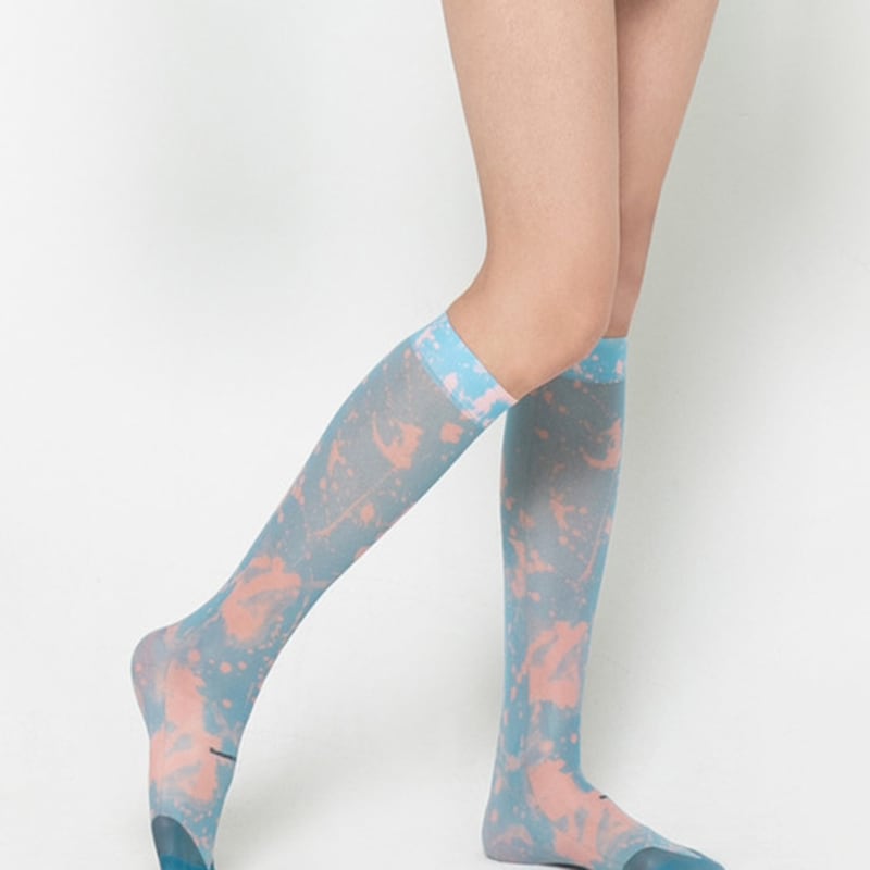 Romantiska tiger Freestyle pastell knästrumpor