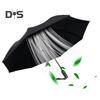 Folding Umbrella with Fan USB Rechargeable UV Sun Protection Tri-fold Umbrella Portable Waterproof Windproof Summer Outdoor Sun Rain Umbrella