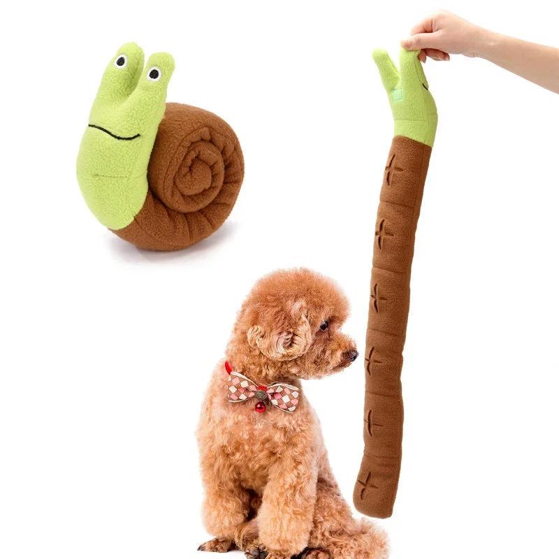 Snail Shaped Interactive Dog and Cat Toys Hide Treats Puzzle Mat for Mental Stimulation Fun Sniffing Game Pet Training Supplies