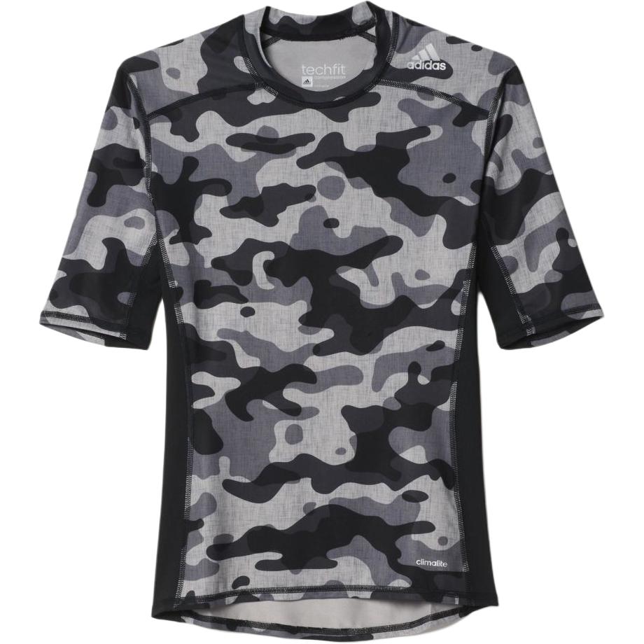 Adidas Round Neck Pullover Camouflage Short Sleeve T-Shirt Men Tops AJ4976 S