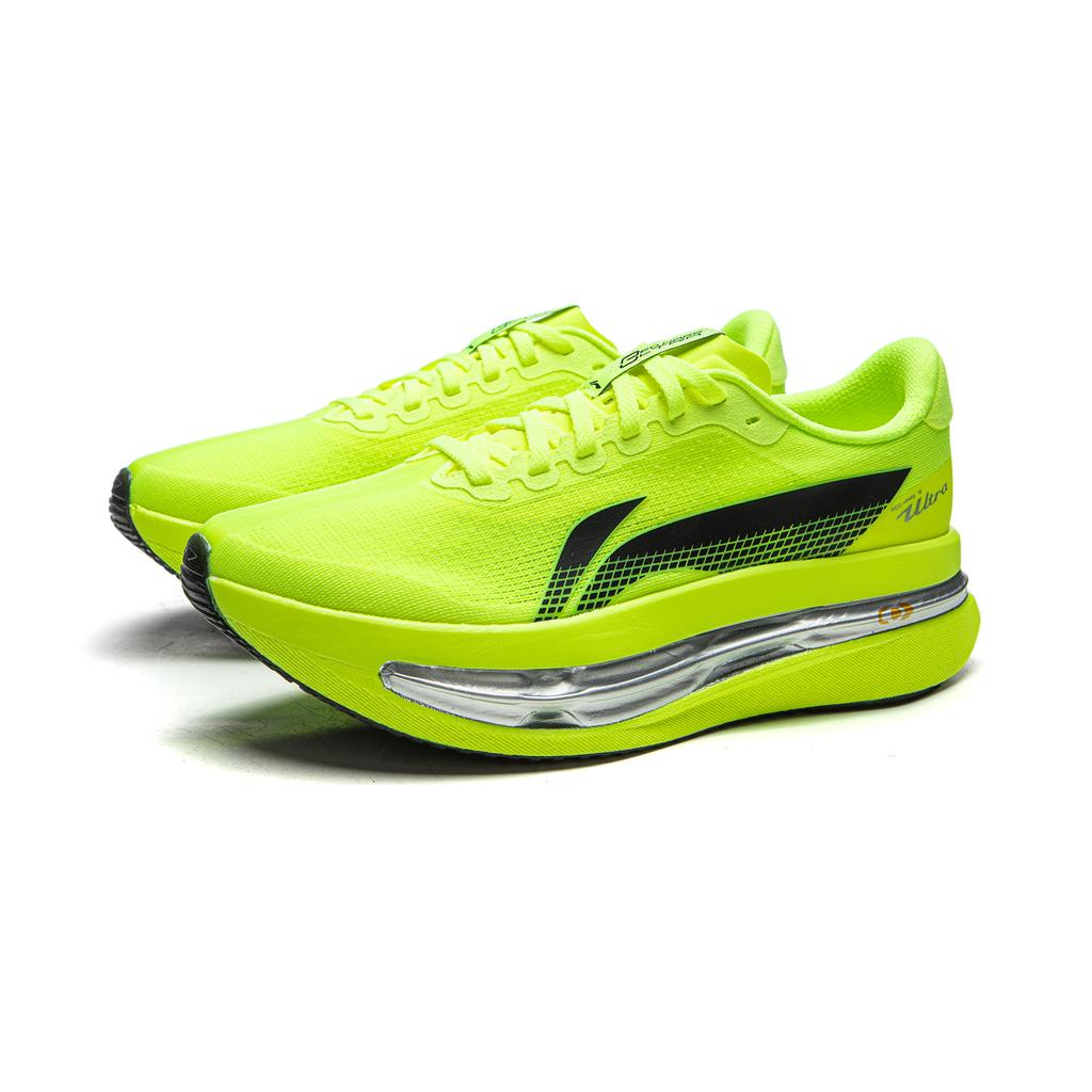 Li Ning Red Rabbit 9 Ultra Capsule Technology Mesh Running Shoes Women Running Shoes Fluorescent-Bright-Green ARPW008-1