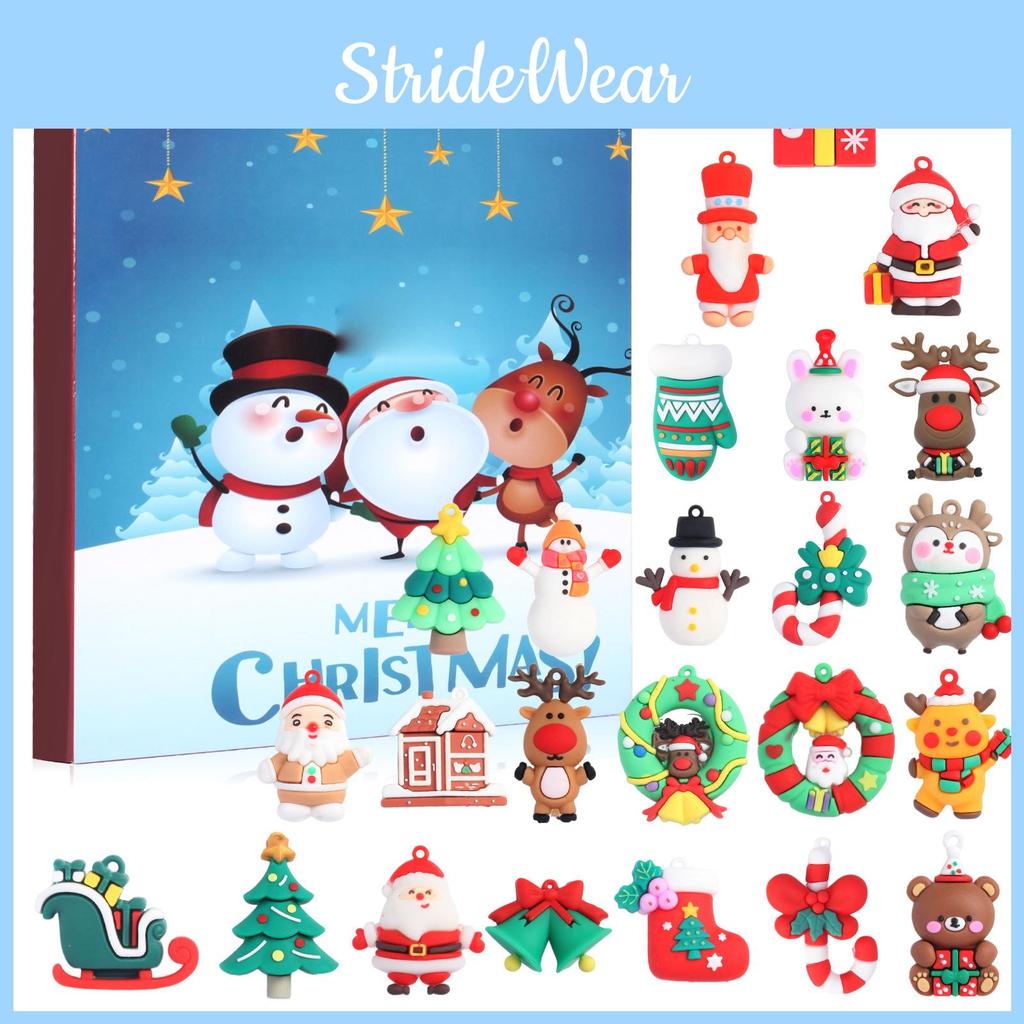 Weihnachtsgeschenkset Pvc 3d Hängefiguren für Weihnachtsbaum und festliche Feier