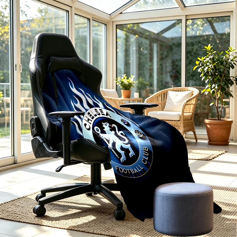 Chelsea F.C Print Blanket - Soft & Comfortable, for Bedroom, Travel, Sofa, Home Decoration - Birthday Christmas Gift for Friend