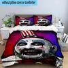 3PCS Horror Clown Laughing 3pcs Bedding,Including 3PCS Duvet Cover And 2pcs Pillowcases Perfect for Christmas,Ideal for Bedroom, Dormitory