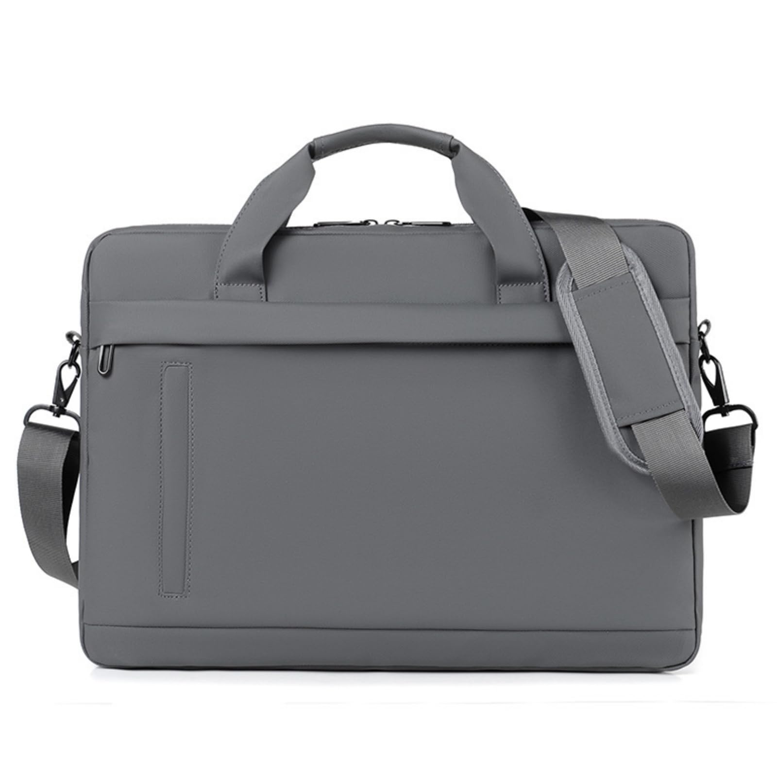 

Business Bag Shoulder Thin PU Leather Waterproof inch PC Compatible Briefcase Shoulder Handbag SH383 [MT s SHOP] 15.6 Carry-on (Сірий) сірий колір