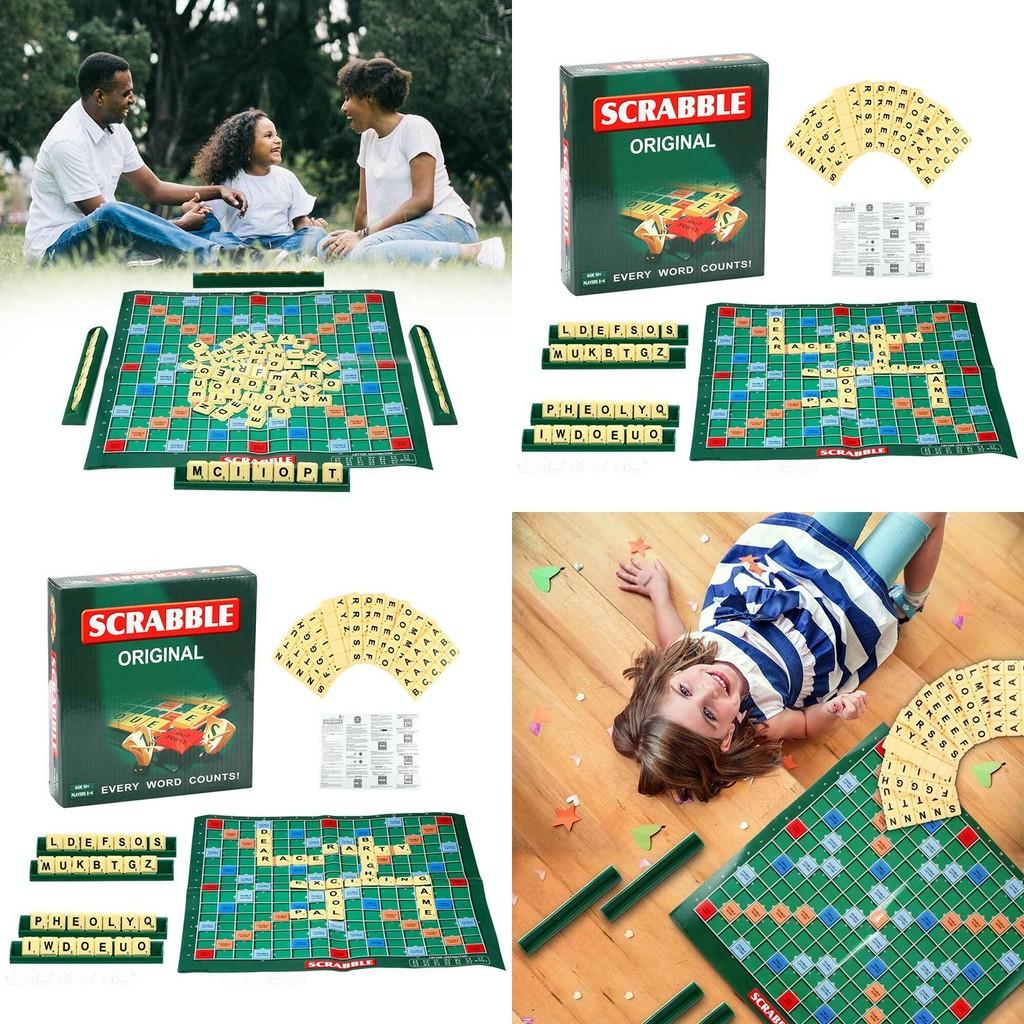Zabawna i wciągająca gra planszowa Scrabble dla dzieci i dorosłych do rozwijania umiejętności słownictwa
