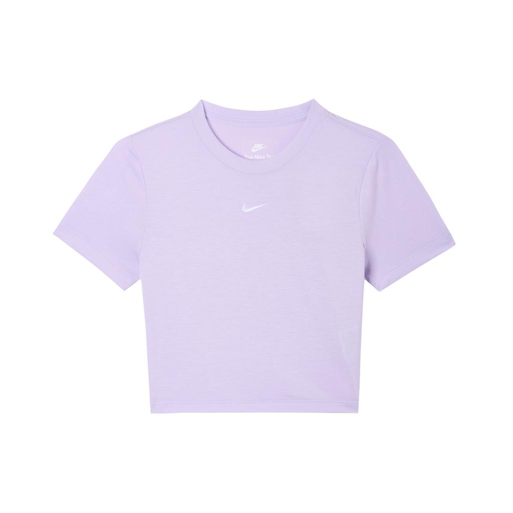 New Nike Sportswear Essentials Series T Shirt Women's Light Purple FB2874-511