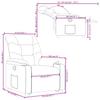 Recliner Chair with Lift Assist Red Artificial Leather