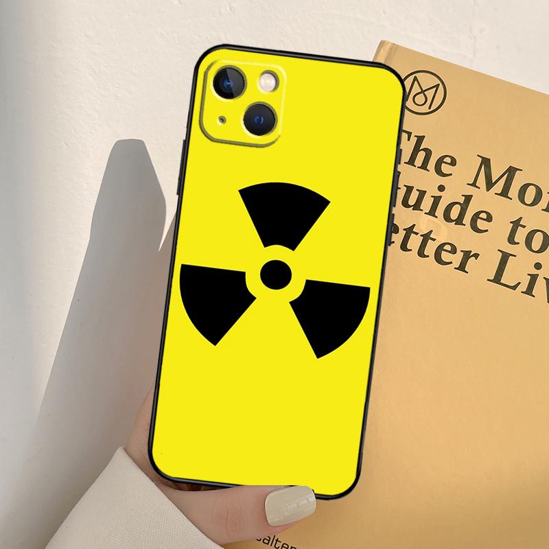 Nuclear Radiation Emblem Case For iPhone 13 14 Pro Max 11 12 Mini 6S 7 8 Plus SE 2020 2022 X XR XS MAX Cover Coque