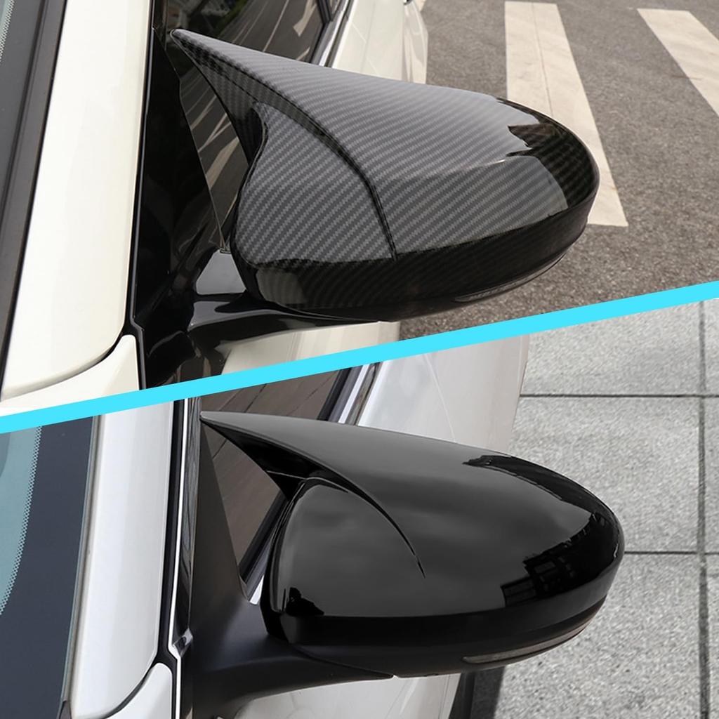for Nissan Altima 2019-2024 & Sentra 2020-2024 Ox Horn Rear View Side Mirror Cover Car Side Rear View Mirror Guard Cover Auto Exterior Decoration