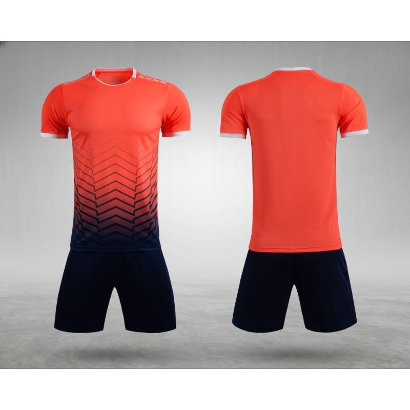 Football Uniform Collection Mens and Womens Short-sleeved Football Jerseys Childrens Student Training and Competition Uniforms