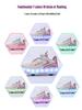 Binle Bird Luminous 4-Wheel Kids' Running Shoes: Removable, Summer-Friendly for Boys & Girls