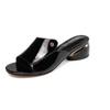 Fashion New Women's Shoes Fashion Red Sexy Womens Slippers PU Soft Leather Ladies Comfortable Sandals Suitable for Girls Pantuflas Mujer