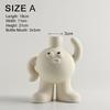 Big Footed Ceramics Vase Desktop Flower Arrangement Decoration Originality Living Room Cute DIY High Level Decorations