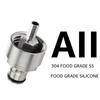 HomeBrew Carbonation Cap with Ball lock Quick Disconnect Connector,5/16'' Quick Adapter for Carbonate Beer Soda Water Soft Drink