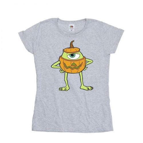 Monsters Inc Womens/Ladies Mike Pumpkin Halloween T-Shirt