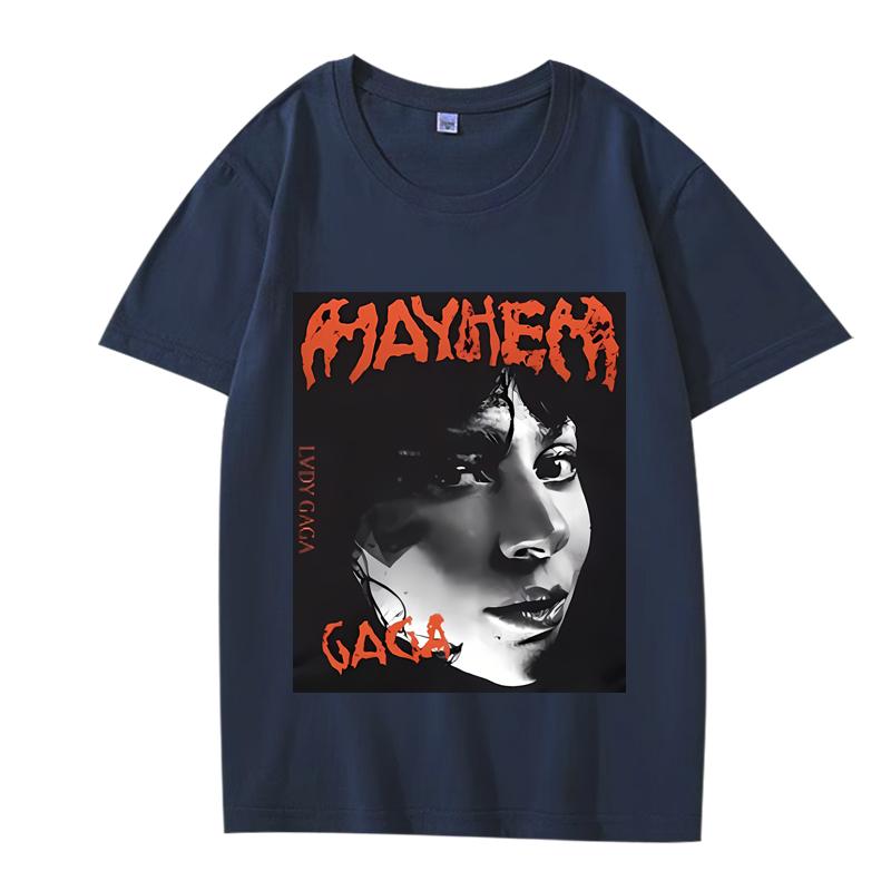 Vintage Lady Gaga T Shirt Unisex Women Oversized 100 Cotton Hot Sale Short Sleeve Streetwear Summer Fashion Unisex Plus Size Tops