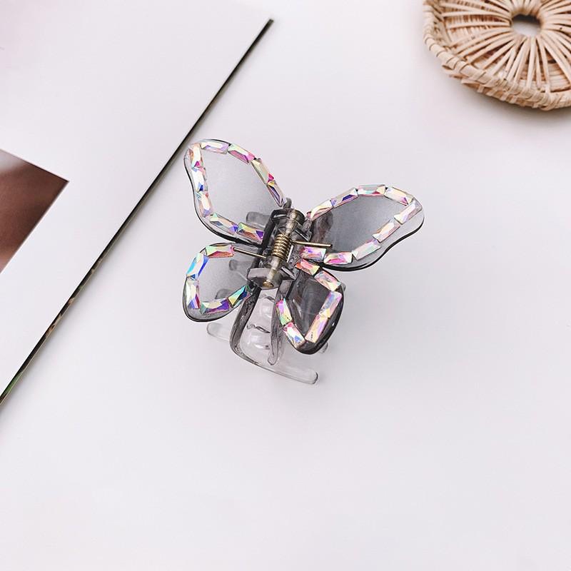 8 Style Transparent Mini Hair Pins Claw Crab Girls Women Barrette Acrylic Butterfly Hair Clips Korean Hair Accessories