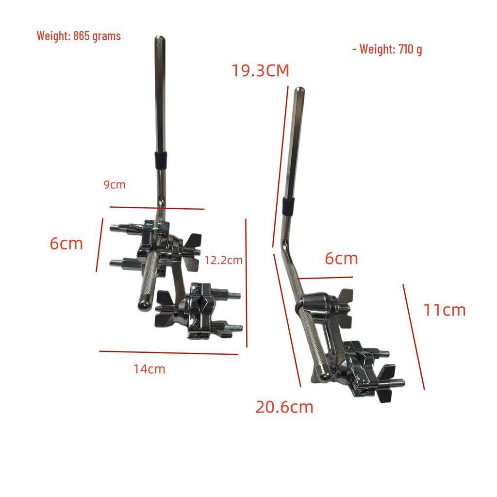 Z-Type Universal Drum & Cymbal Stand with Multi-functional Clamp