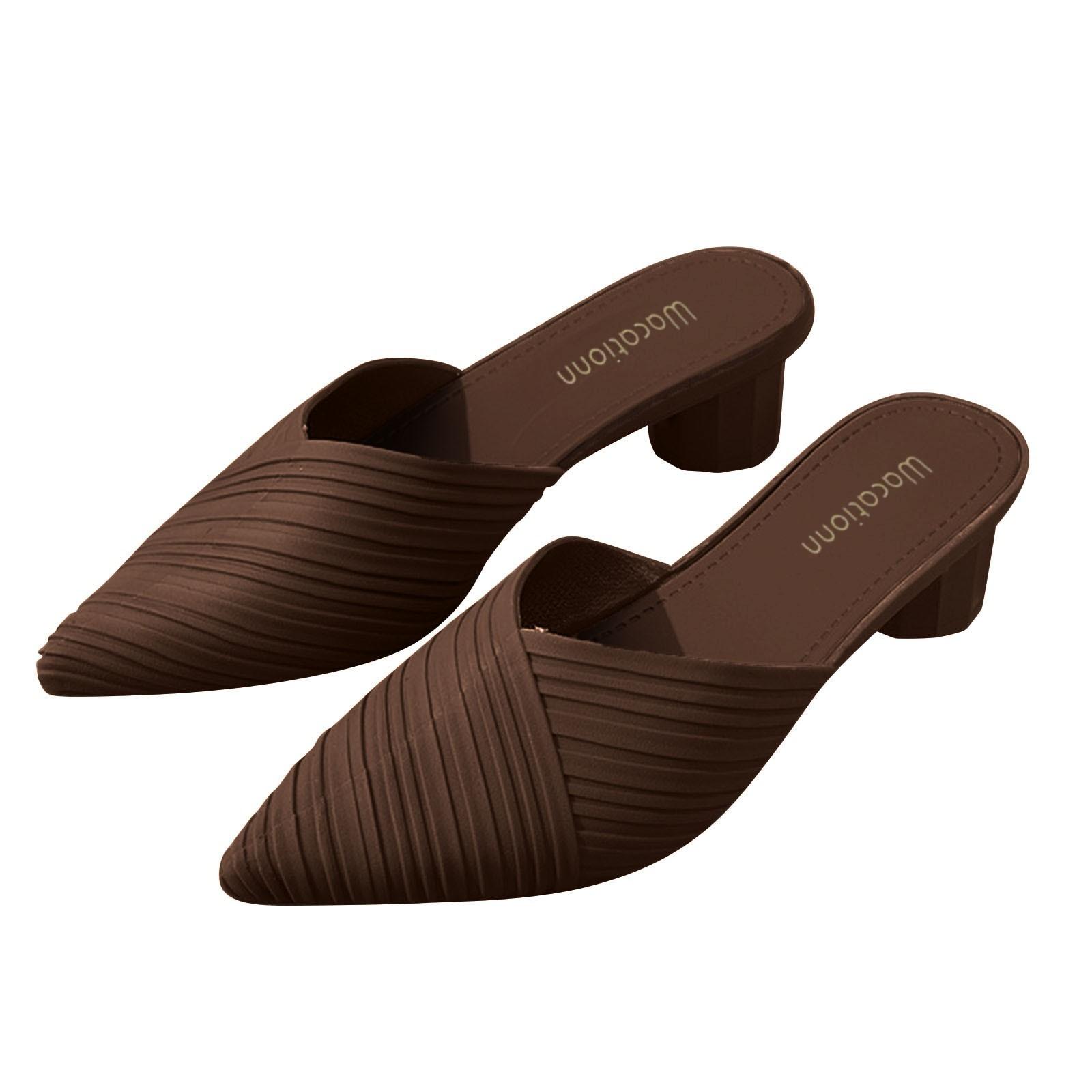 

Женские летние пляжные шлепанцы Esparto на плоской подошве 40 коричневый