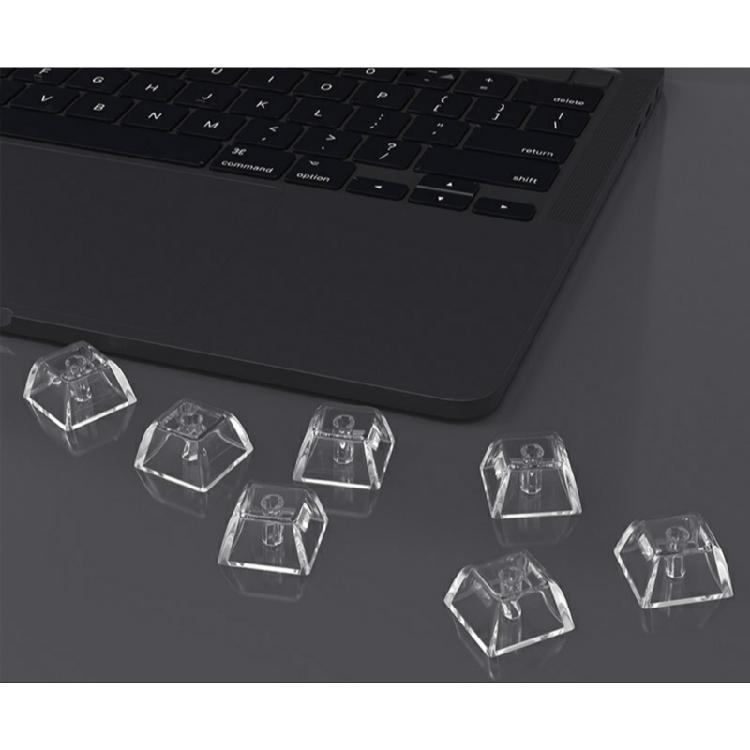 5/10pcs 1U Keycaps Set XDA Height Transparent with Backlit For Personalizing Mechanical Keyboards Enhances Typing
