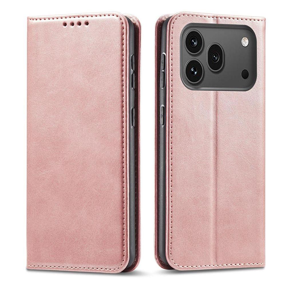Premium PU Leather Wallet Phone Case for HONOR 600 Pro Magnetic Buckle Kickstand Shell