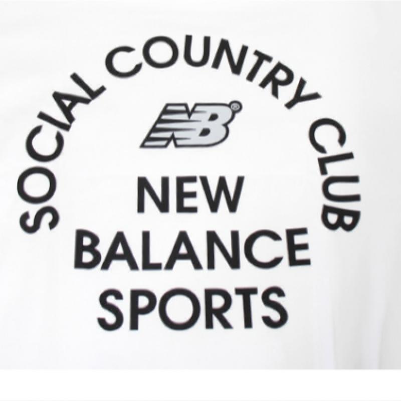 New Balance Nb SportS Club Graphic Men S woMen S Short Sleeve Tee White Nbnedb2423 