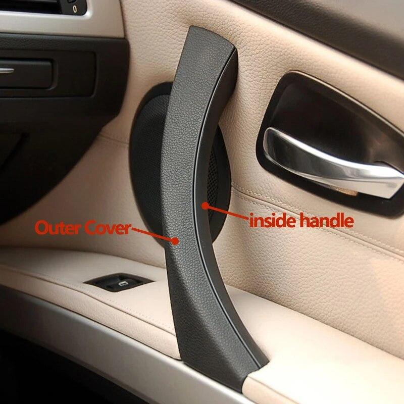 Car Interior Passenger Door Handle Pull Carbon Fiber Kit RHD LHD For BMW 3 Series E90 E91 E92 316 318 320 325 328i 2004-2012