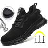 Lightweight Men Safety Shoes Steel Toe Cap work Sneakers Men Protective Shoes Anti-smash Anti-puncture Indestructible Shoes